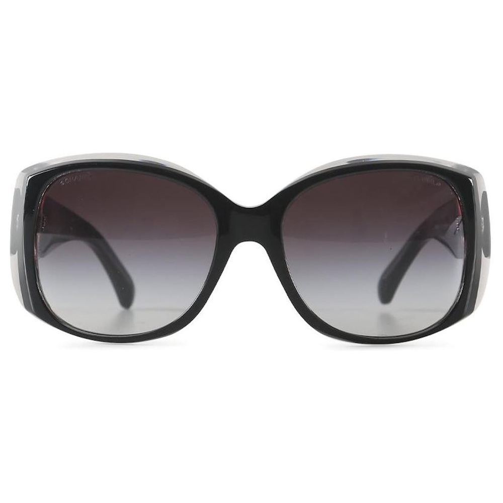 CHANEL Mother of Pearl CC Sunglasses 5227-H Black